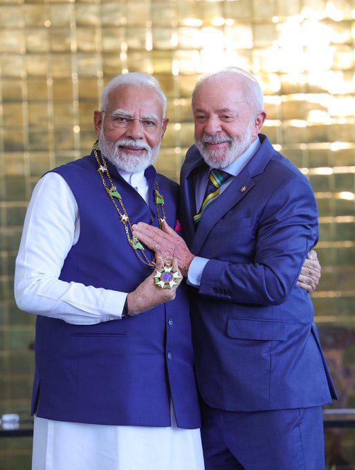 PM Modi holds bilateral discussions with Brazilian President on broadening Strategic Partnership between two countries