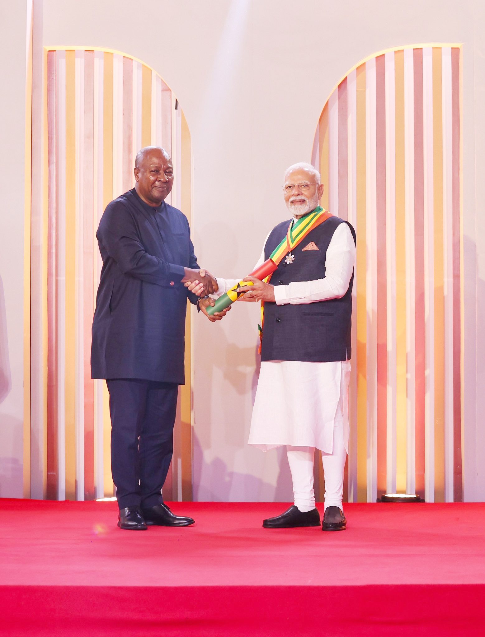 Modi received highest civilian honor during Ghana visit