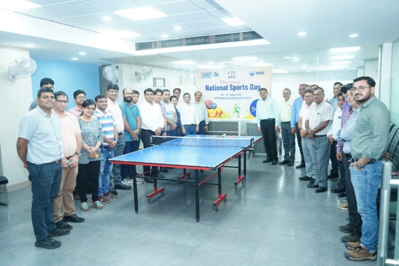 NTPC CMHQ Celebrates National Sports Day with Fit India Pledge and Sporting Events
