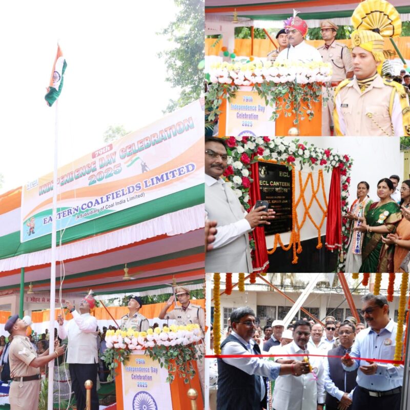 Eastern Coalfields Limited Celebrates 79th Independence Day with Patriotic Fervour at Sanctoria HQ