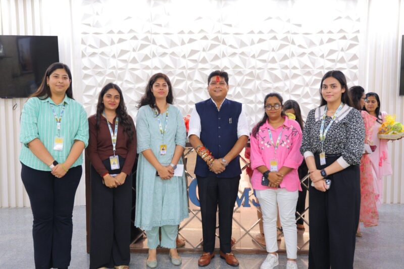 GIMS Women Celebrate Raksha Bandhan by Tying Rakhis to CEO in Greater Noida