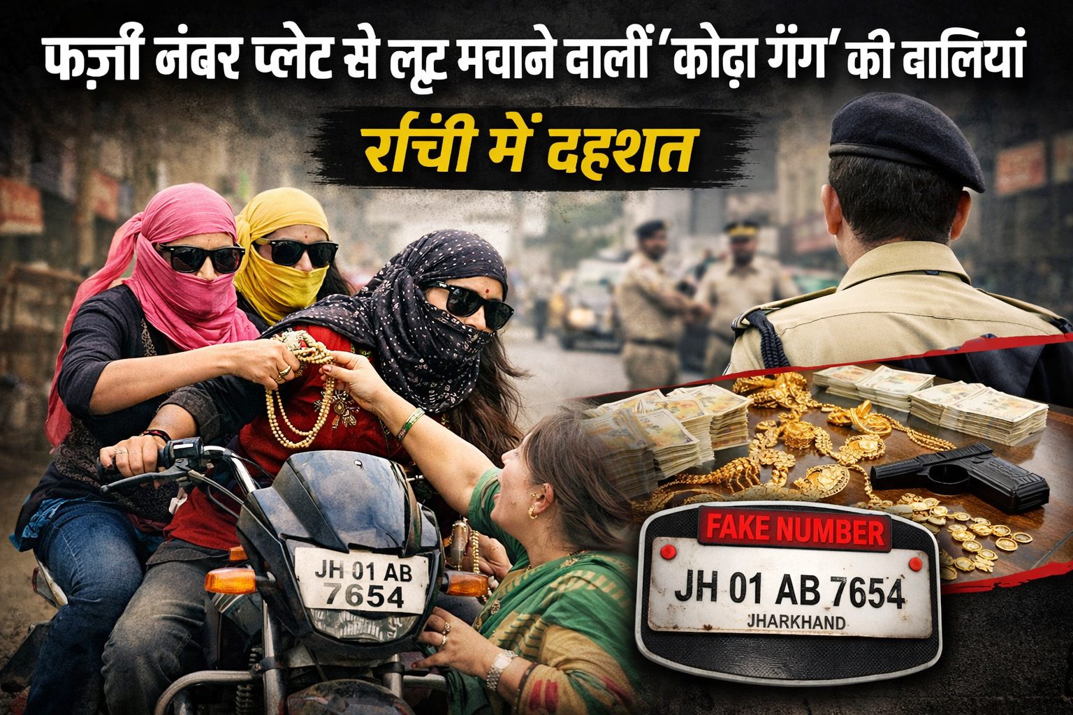 Fake number plates, women robbers: Kodha gang spreads fear in Ranchi