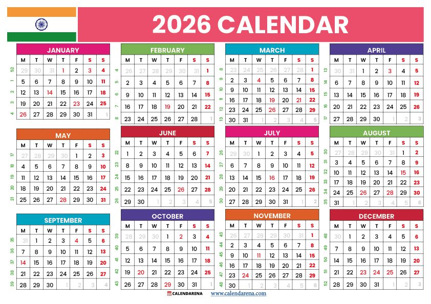 Calendar 2026: Exams, Holidays, Festivals—Know All Important Dates