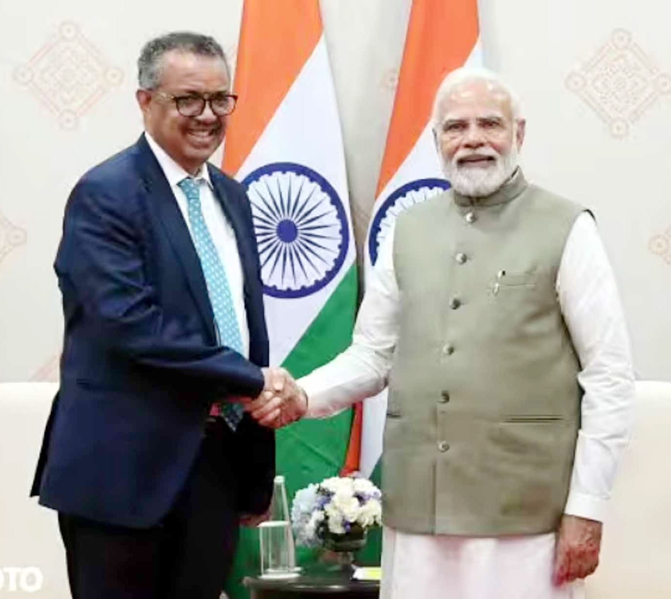 PM Modi Meets WHO Chief Tedros, Discusses Role of Traditional Medicine