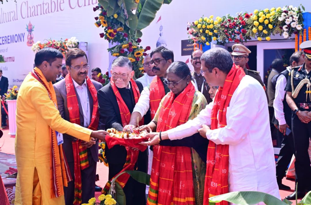 President Droupadi Murmu in Jamshedpur, Jagannath Temple Foundation Laid