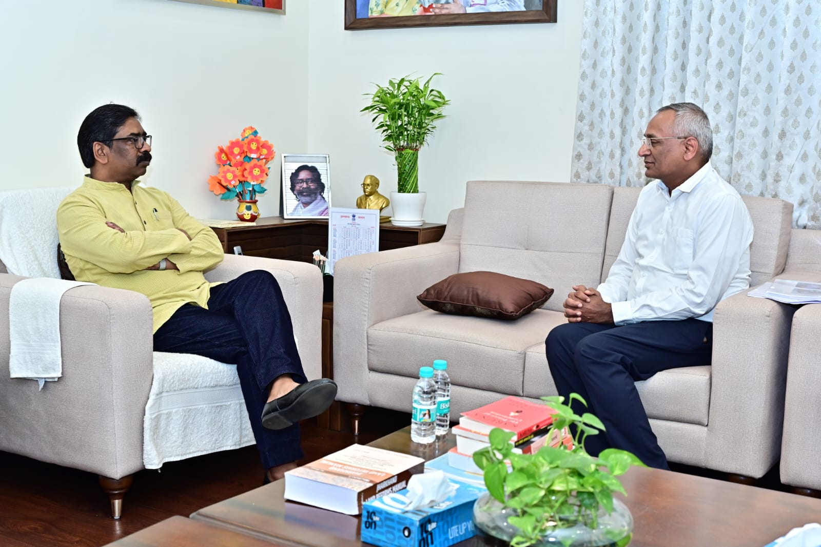 Scientist G.B.K. Subramanyam meets Chief Minister Hemant Soren