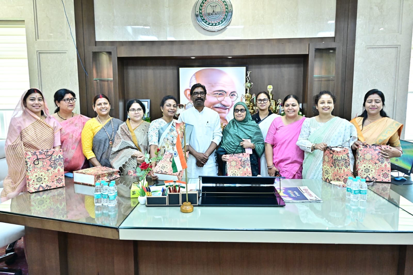 Women MLAs Meet CM Hemant Soren, Extend Women's Day Greetings