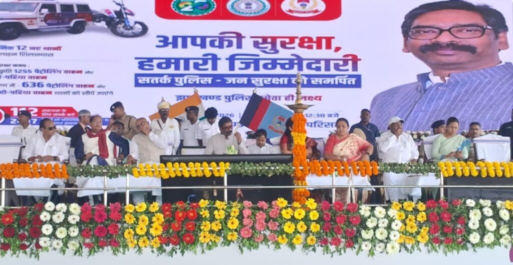 CM Hemant Soren Hands Over 1,485 Vehicles to Jharkhand Police