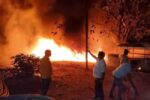 Massive Fire Breaks Out at Koderma Railway Station Parking, Major Mishap Averted