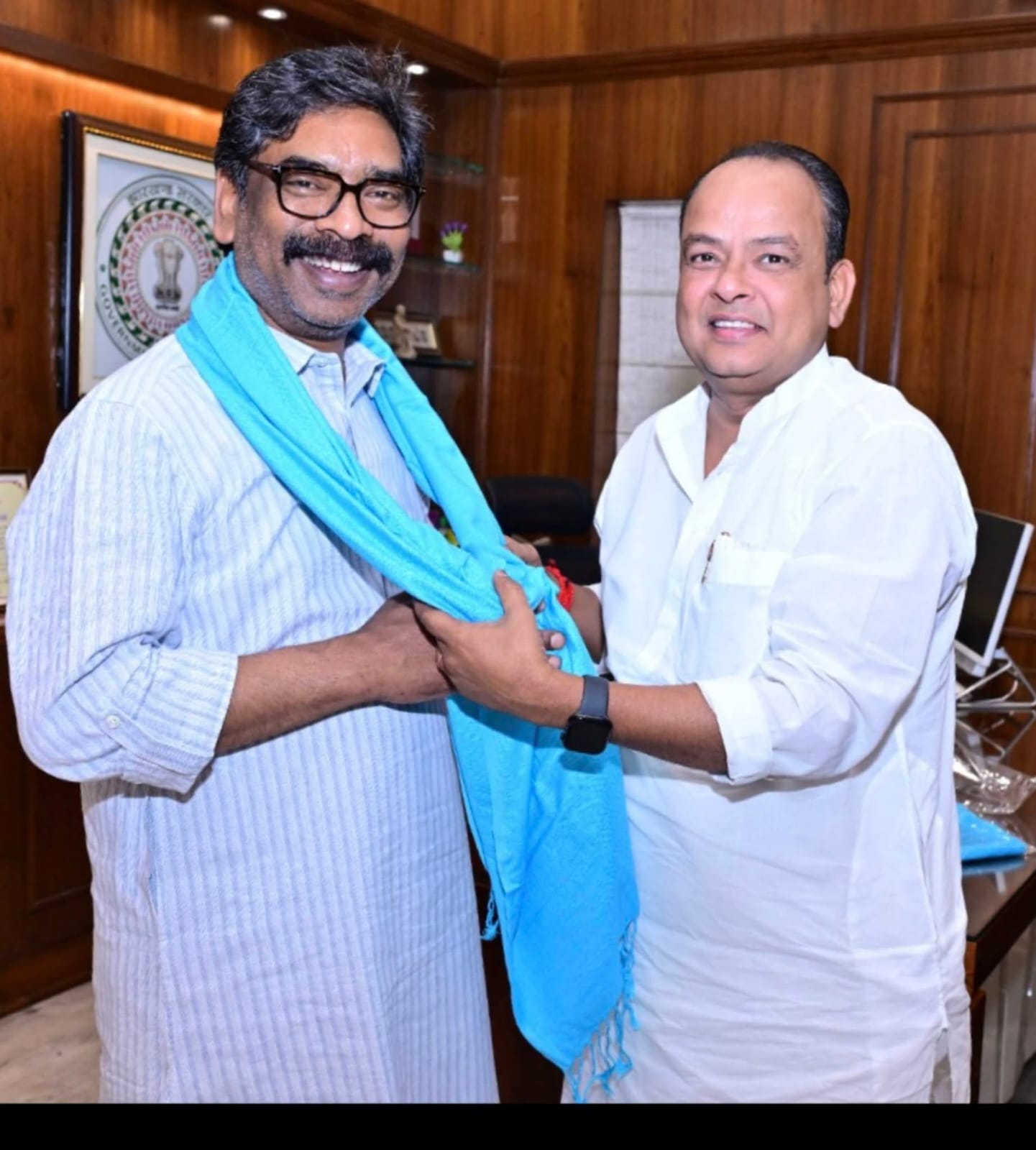 Hemant Soren Meets Health Minister Dr. Irfan Ansari, Discusses Development and Healthcare Initiatives