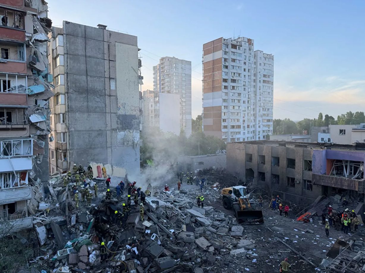 Russia Launches Massive Drone and Missile Attack on Ukraine, 14 Killed