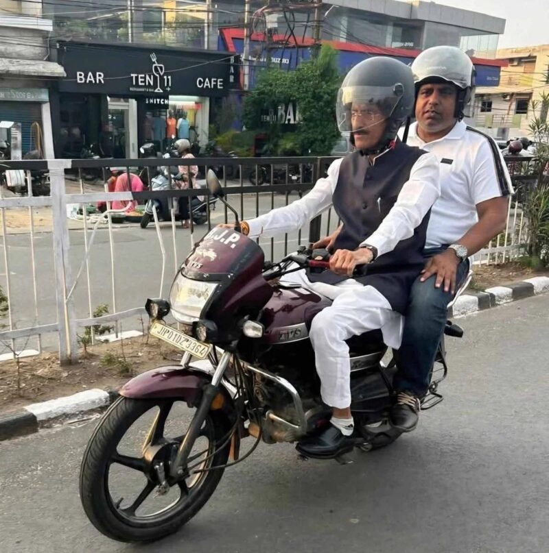 Minister’s Awareness Ride Overshadowed by Pending E-Challans