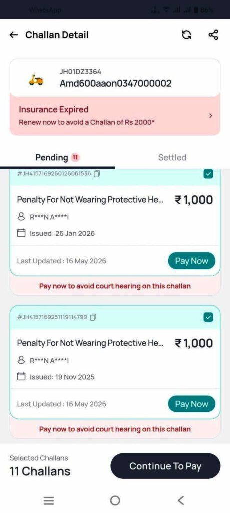 Minister’s Awareness Ride Overshadowed by Pending E-Challans