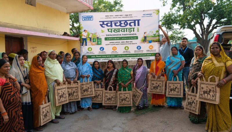 NTPC North Karanpura Distributes Jute Bags and Fruit-Bearing Saplings in Project-Affected Villages