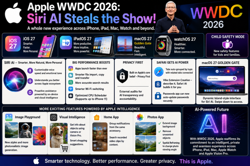 Apple WWDC 2026: Siri AI Steals the Show, Set to Transform the Entire Apple Ecosystem