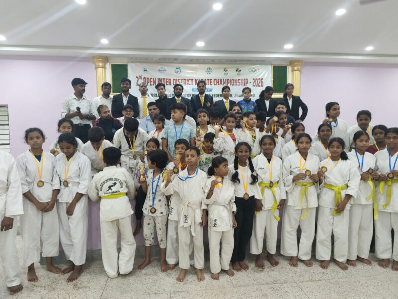 2nd Open Inter-District Karate Championship Concludes, Medal Winners Qualify for National Championship