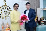 SAIL’s New CMD Dr. Ashok Kumar Panda Pays Courtesy Visit to CM Hemant Soren