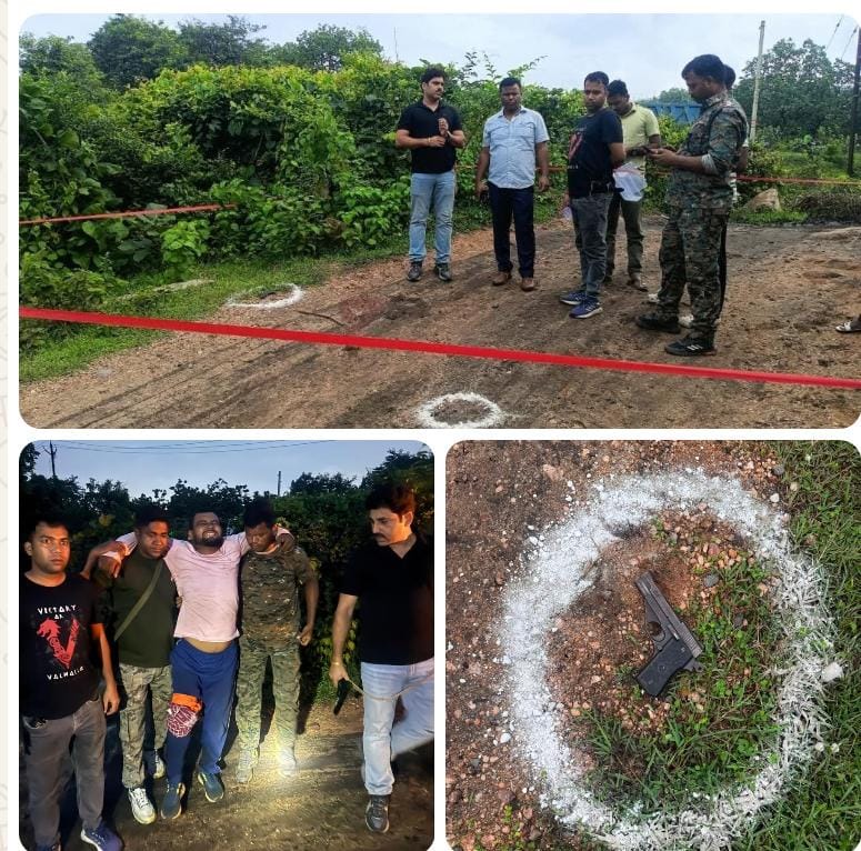 Police, Prince Khan Gang Exchange Fire in Barkagaon; Gang Member Shot in Leg, Two Others Escape