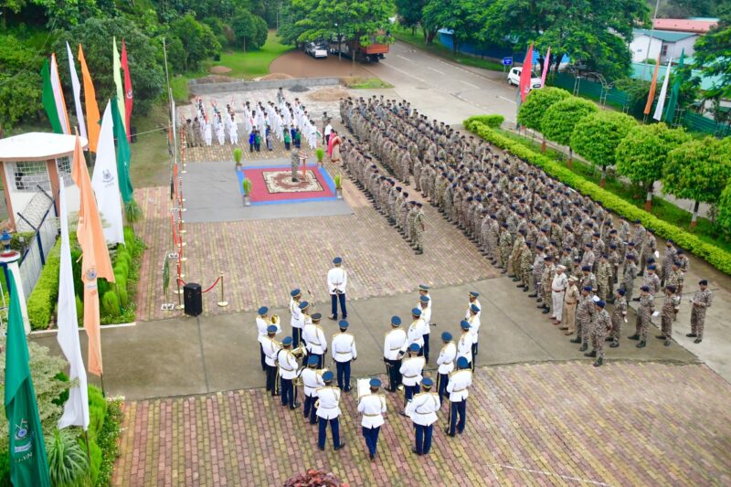 Saraswati Shishu Vidya Mandir Students Participate in National Song and Anthem Programme at CRPF Group Centre, Ranchi