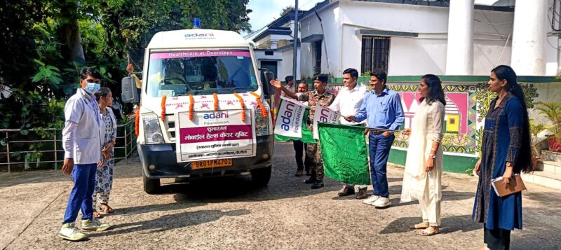 Bhagalpur DM Alankrita Pandey Flags Off Adani Foundation’s Mobile Healthcare Unit