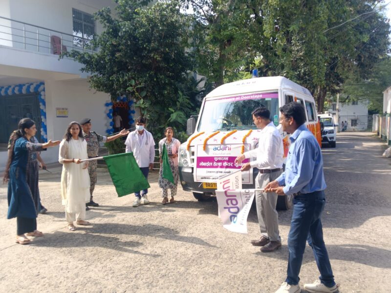 Bhagalpur DM Alankrita Pandey Flags Off Adani Foundation’s Mobile Healthcare Unit