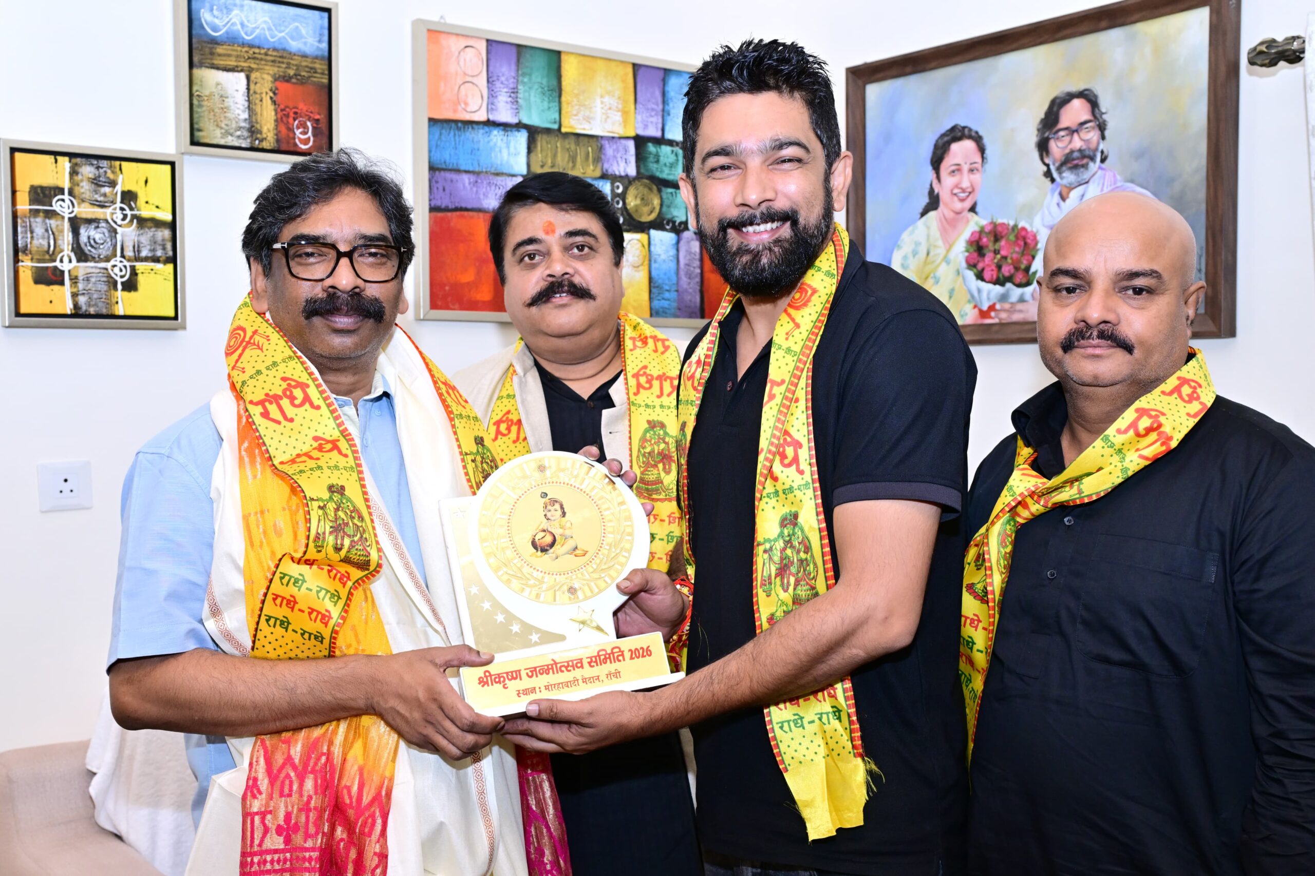 CM Hemant Soren Invited to Sri Krishna Janmashtami Celebrations in Ranchi