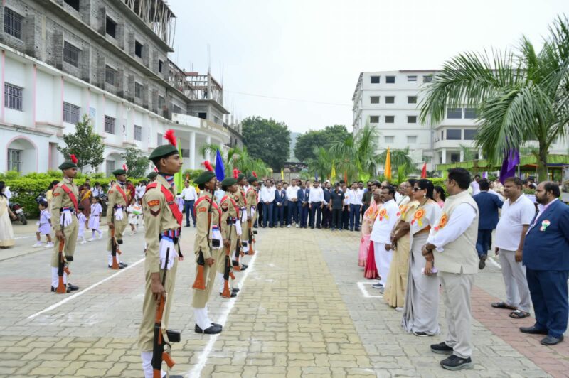 Independence Day Celebrated with Grandeur at Radha Govind University, Campus Drenched in Patriotism