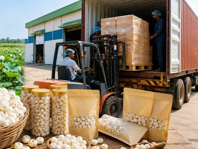 Mithila Makhana Goes Global: First 18-MT Sea Shipment from Bihar Sent to Australia