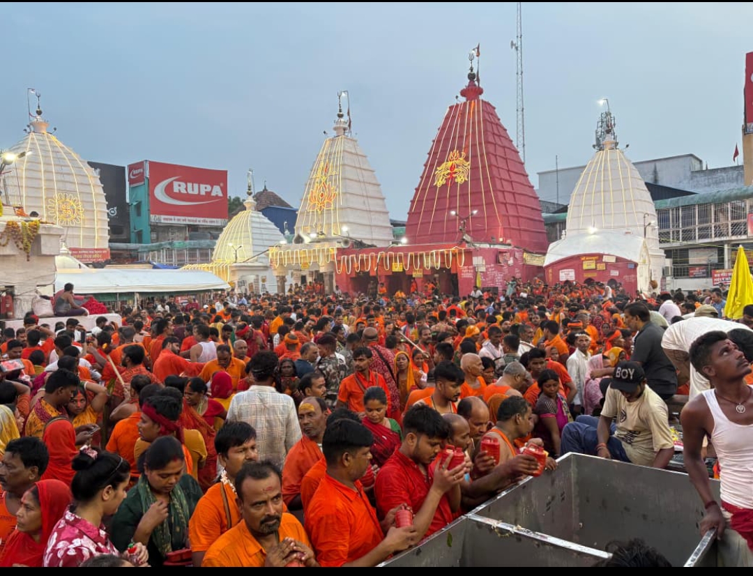 Massive Devotee Turnout Expected at Baba Baidyanath Dham on First Monday of Sawan