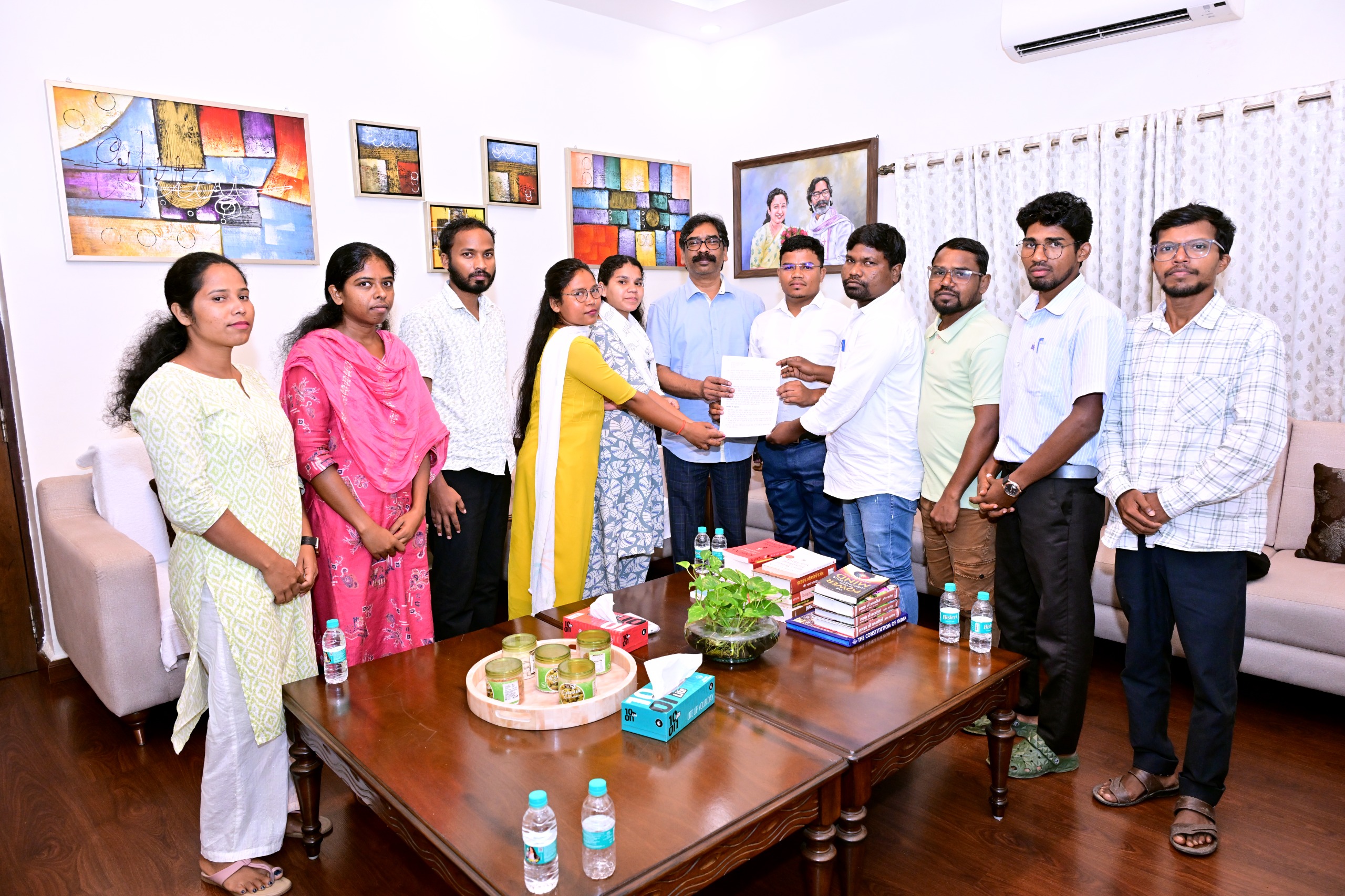 Santali Language and Student Issues Raised Before CM Hemant Soren