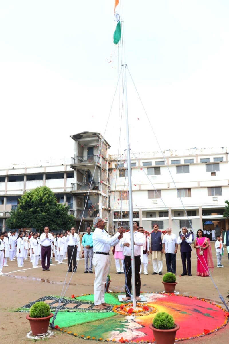 80th Independence Day Celebrated with Patriotic Fervour at Saraswati Shishu Vidya Mandir, Dhurwa