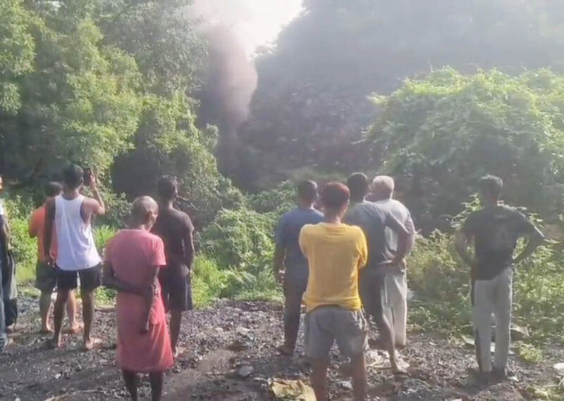 Dhanbad Land Subsidence: Ground Sinks, Flames Erupt From Cracks