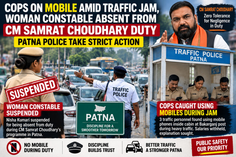Patna Police Take Action After Woman Constable Misses CM Duty, Cops Found on Phones