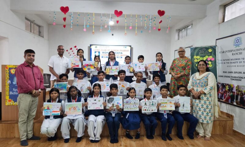 Drawing Competition Held at Star International School, Students Show Talent
