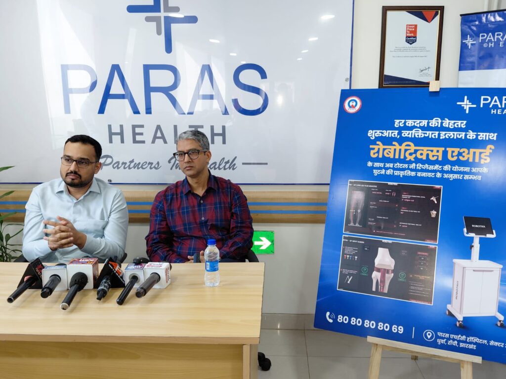 Paras HEC Hospital Ranchi Introduces AI-Based Personalised Knee Replacement