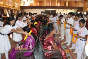 Saraswati Shishu Vidya Mandir, Dhurwa, Ranchi, Organises Matri Pujan Programme