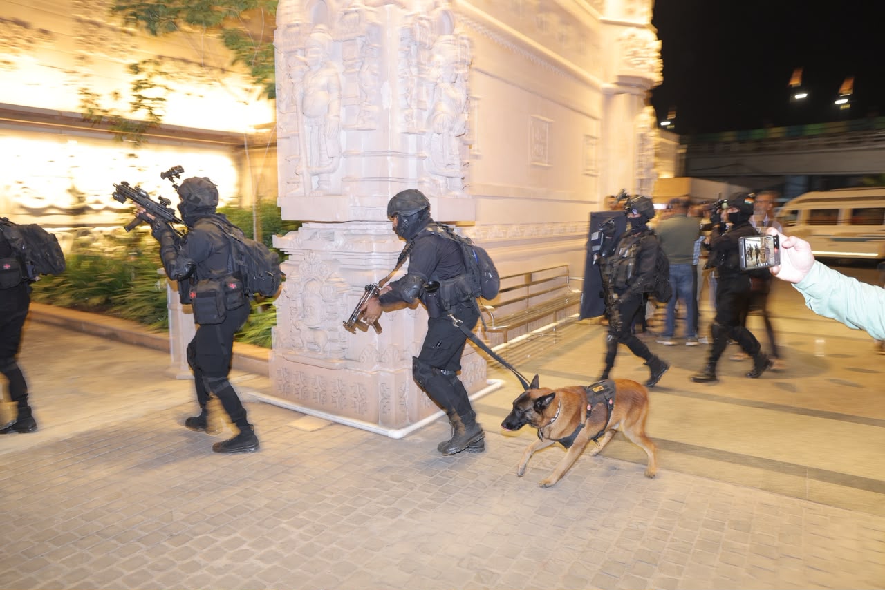 NSG Commandos Conduct Mock Drill at Mahakaleshwar Temple in Ujjain